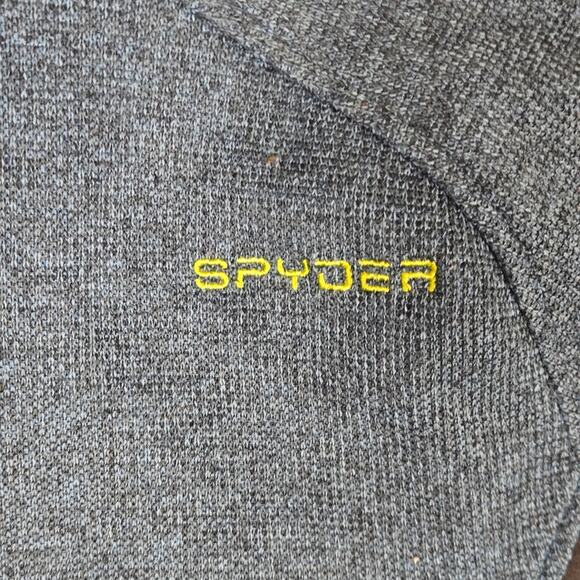 Spyder Ski Men's Outbound  1/4 Zip Sweater Pullover Jacket, Blue Black Size XXL - Picture 5 of 10